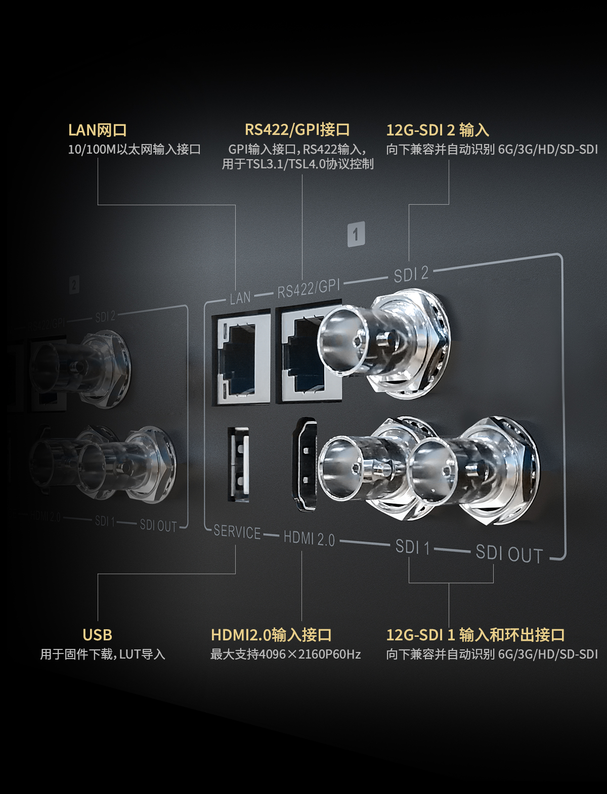 康维讯国产首款支持12G-SDI 4K多联机柜式监视器发布